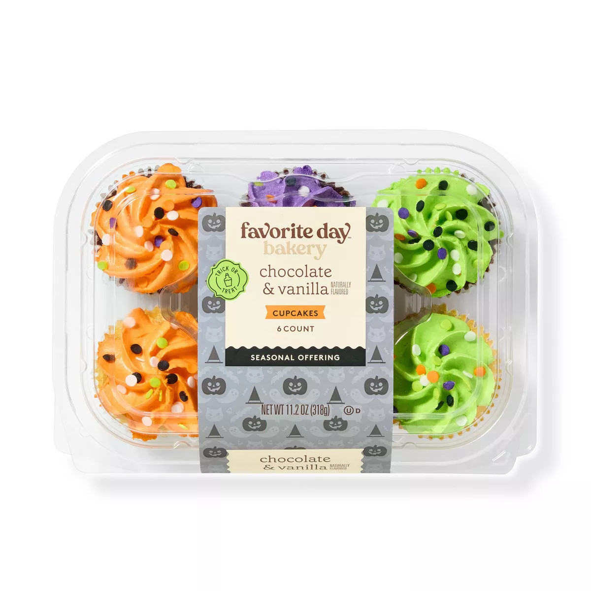 Halloween Large Cupcakes - 11.2oz/6ct - Favorite Day™ | Target