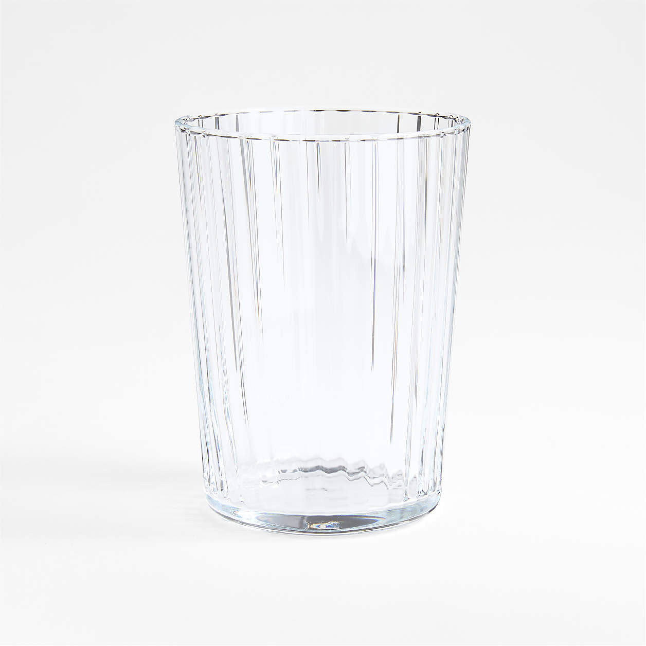 Bodega 17-Oz. Fluted Highball Glass + Reviews | Crate & Barrel | Crate & Barrel