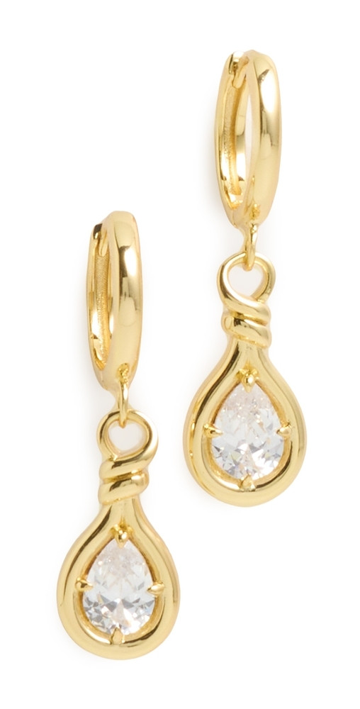 Luv Aj The Georgia Stone Knot Hoops | Shopbop | Shopbop