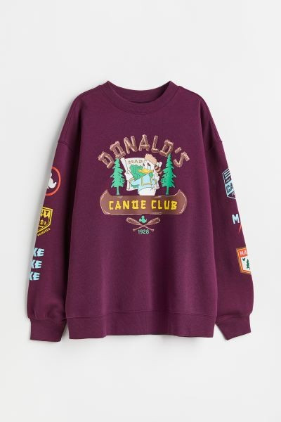 Printed Sweatshirt | H&M (US + CA)
