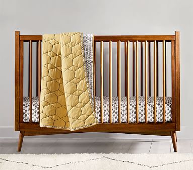 west elm x pbk Mid-Century Convertible Crib | Pottery Barn Kids