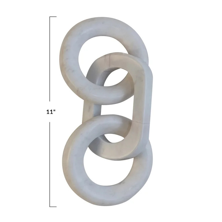 Bloomingville Marble Chain Décor, White | Walmart (US)