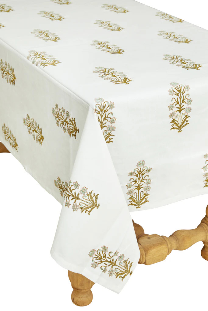 Nargis Table Cloth, Mint 60x60 | Paloma & Co.