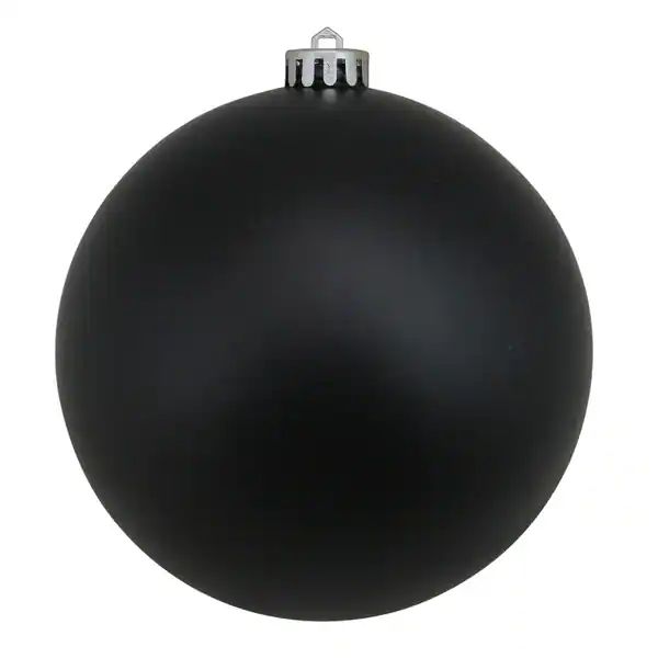 Jet Black Commercial Shatterproof Matte Christmas Ball Ornament 12" (300mm) - Bed Bath & Beyond -... | Bed Bath & Beyond