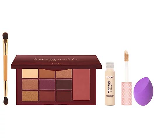 tarte Honeysuckle Palette w/ Shape Tape Radiant 4pc Kit - QVC.com | QVC