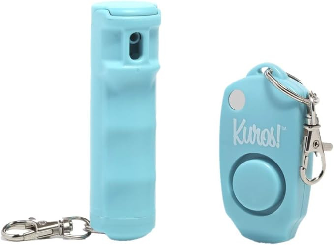 Kuros by Mace Brand Pocket Pepper Spray & Personal Alarm Combo (Turquoise) – 10’ Self Defense... | Amazon (US)