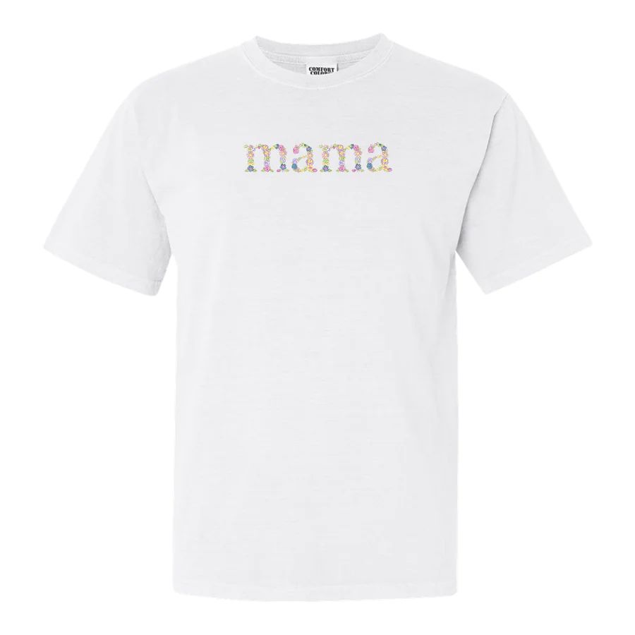 Floral Mama Comfort Colors Tee | United Monograms