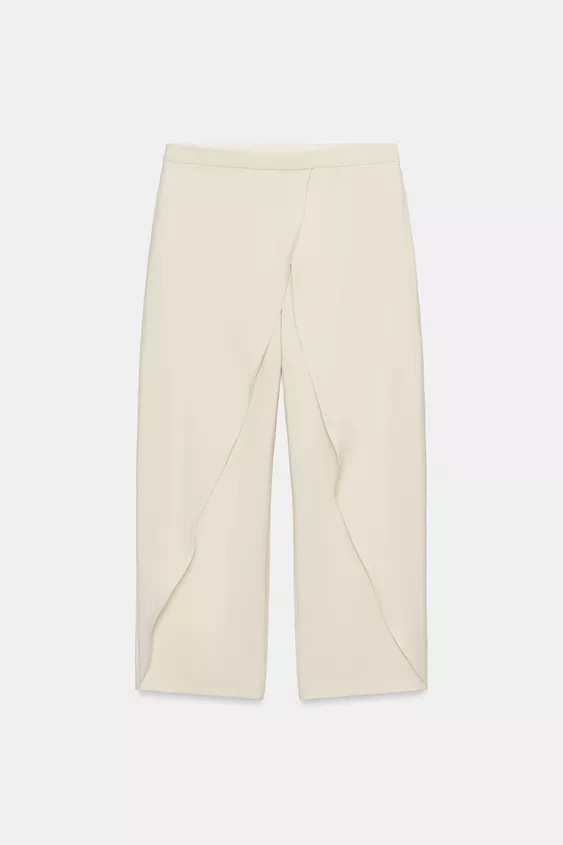 ZW COLLECTION WRAP FRONT TROUSERS | Zara US