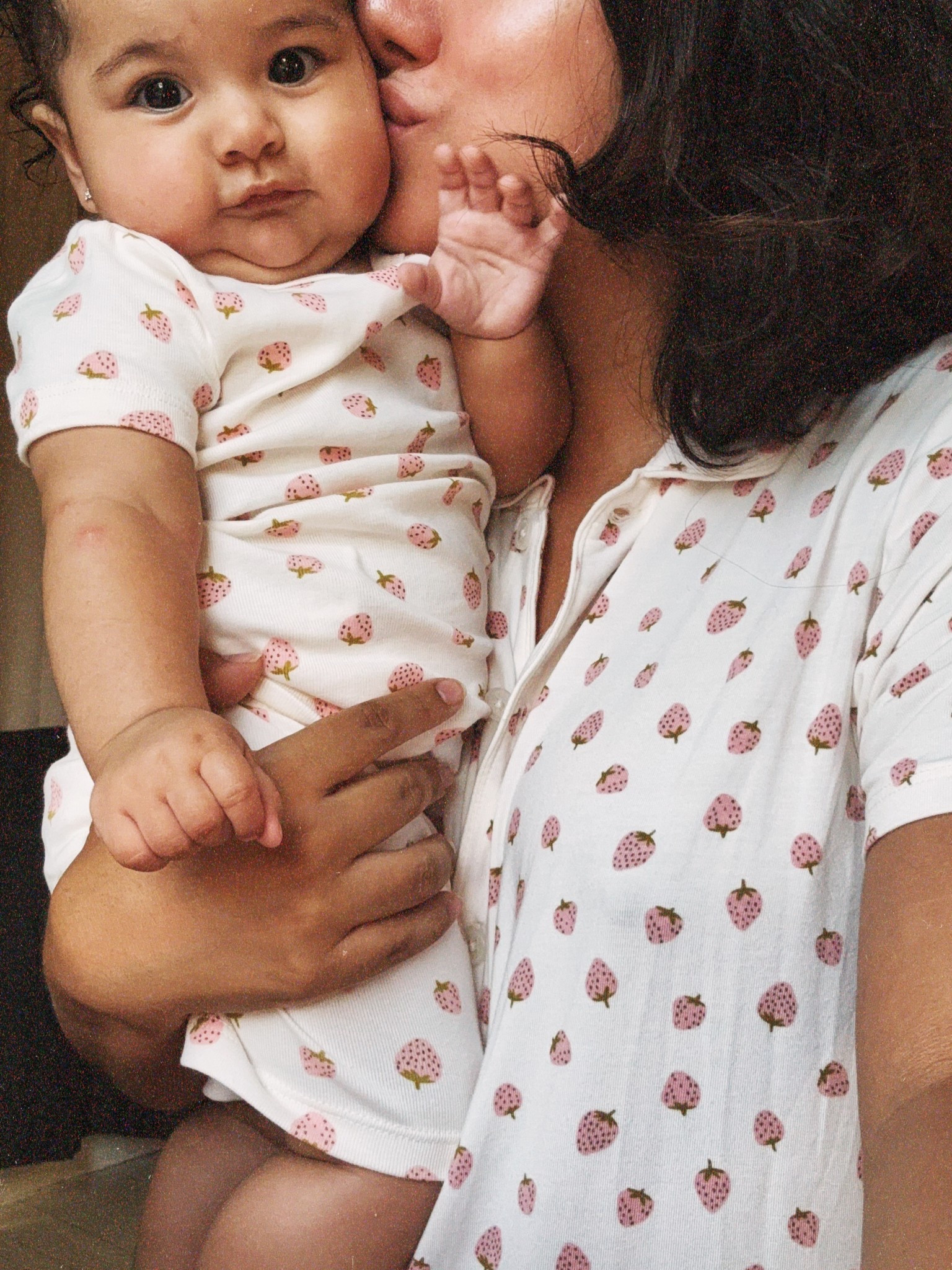 mommy & me strawberry 🍓 pjs! adorable and affordable. the material is so soft too! I’m wearing a medium and my 7 month old fits in 6-9m but I recommend going up to 12m so it fits looser and she can wear longer! 🥹

#LTKFamily #LTKKids #LTKBaby