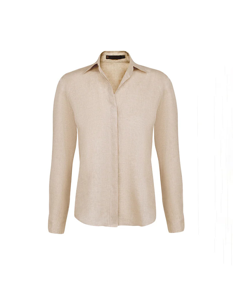 Jaque Long Sleeve Blouse - Natural | ViX Swimwear