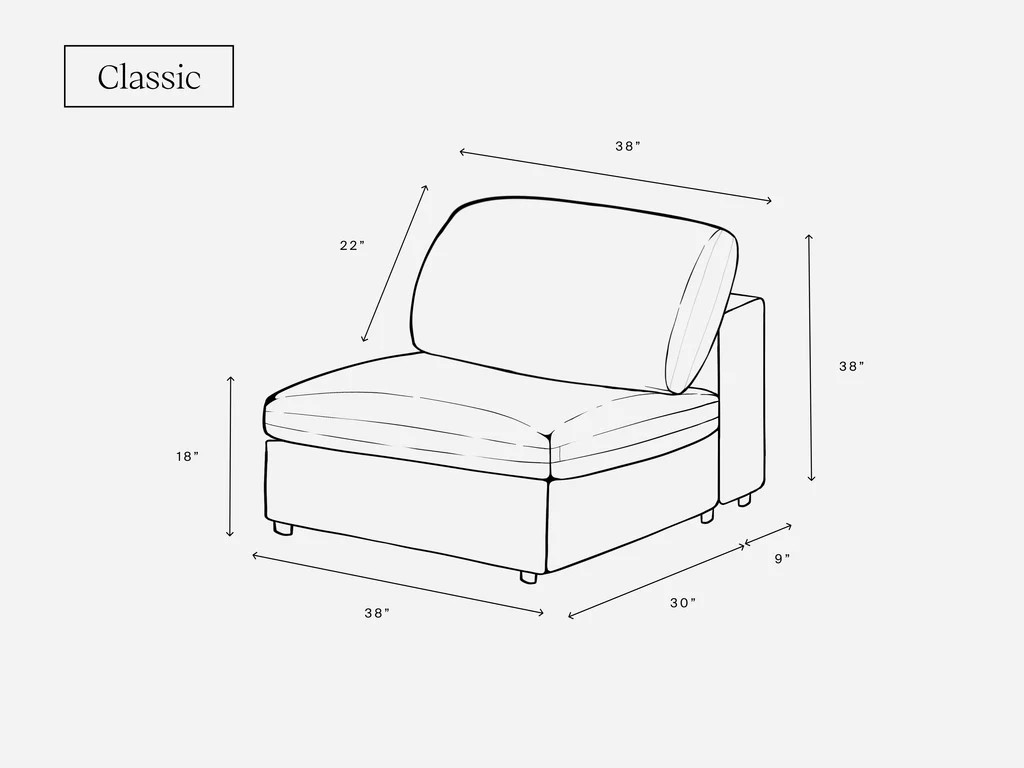 Armless Seat | 7th Avenue