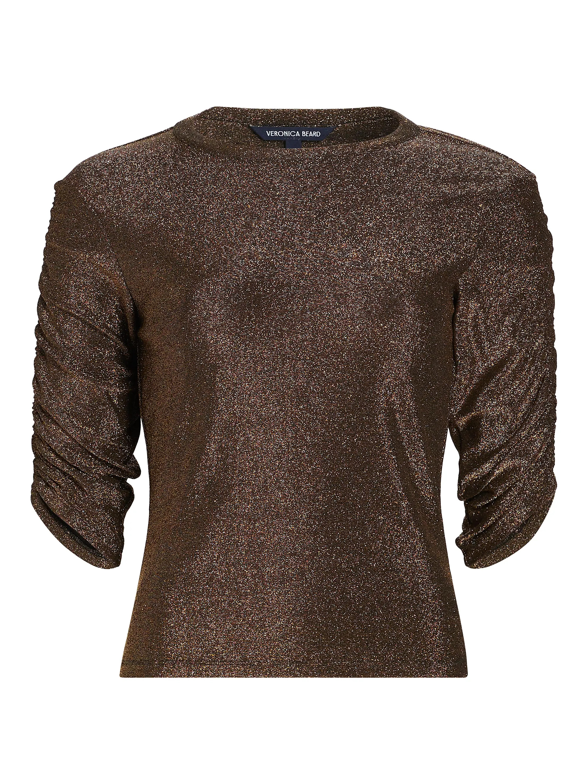 Waldorf Metallic Ruched Top | Saks Fifth Avenue
