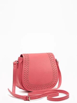 Laser-Cut Mini-Saddle Bag for Women | Old Navy US