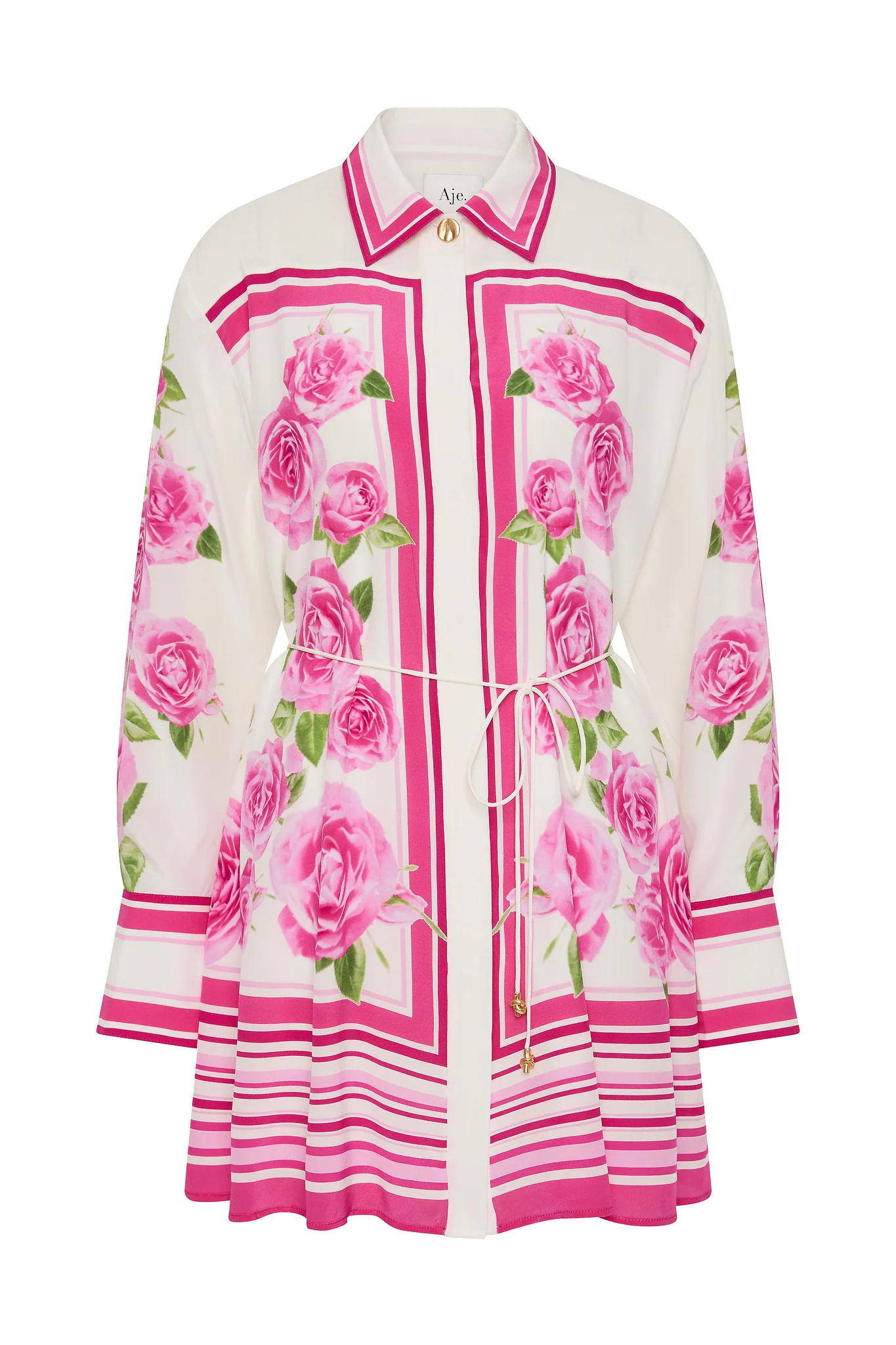 Secret Border Silk Mini Dress | aje. (US, UK, Europe, ROW)