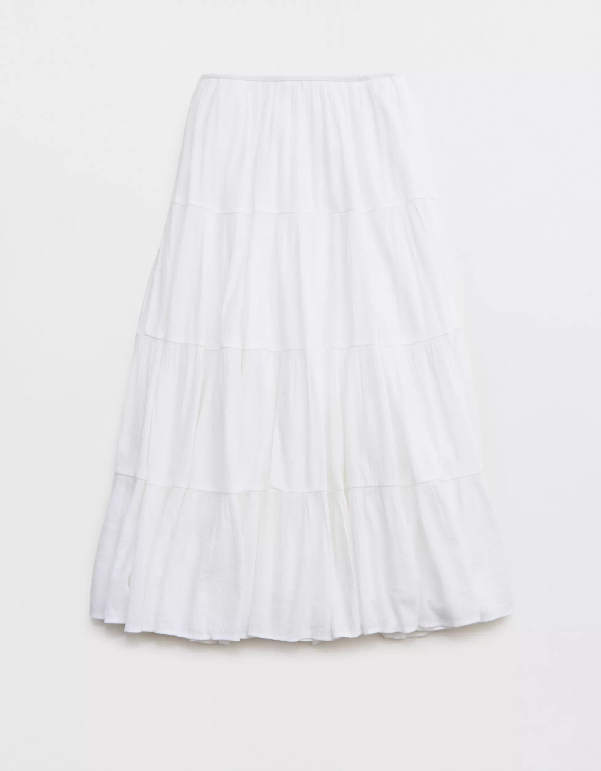 Aerie Beach Club Tiered Maxi Skirt | Aerie