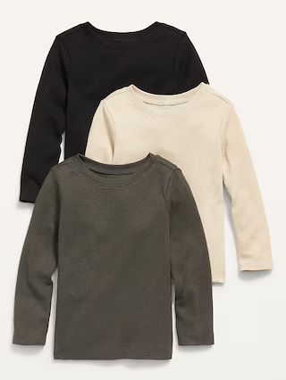 Unisex Thermal-Knit Long-Sleeve T-Shirt 3-Pack for Toddler | Old Navy (US)