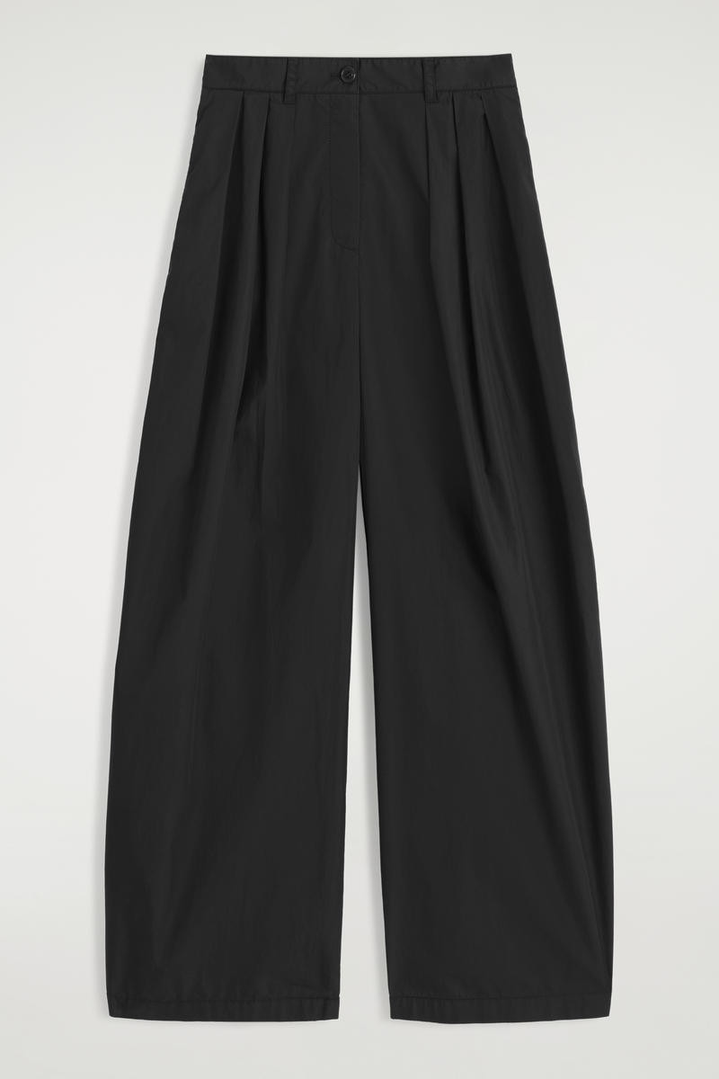 Pleated Cotton Wide-Leg Pants | COS (US)