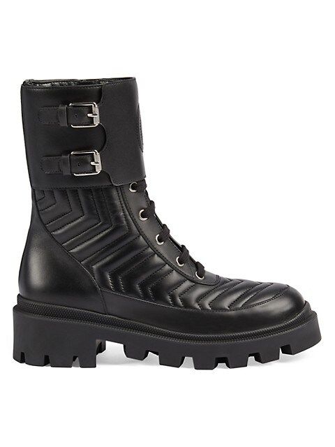 Women's Leather Boots with Interlocking G | Saks Fifth Avenue