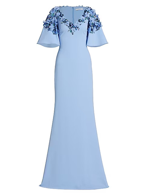 Floral & Bead-Embellished Gown | Saks Fifth Avenue