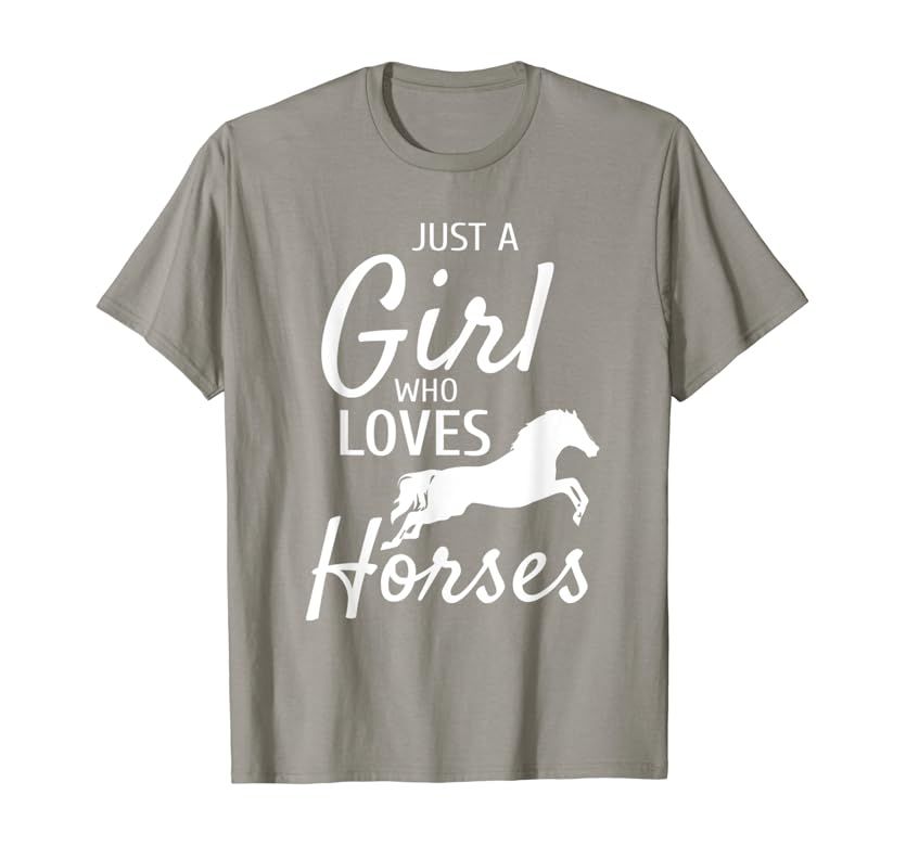 Just A Girl Who Loves Horses Riding Gifts Girls Horse T-Shirt | Amazon (US)