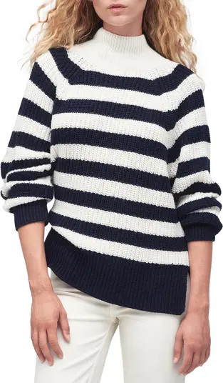 Silverdale Breton Stripe Funnel Neck Sweater | Nordstrom