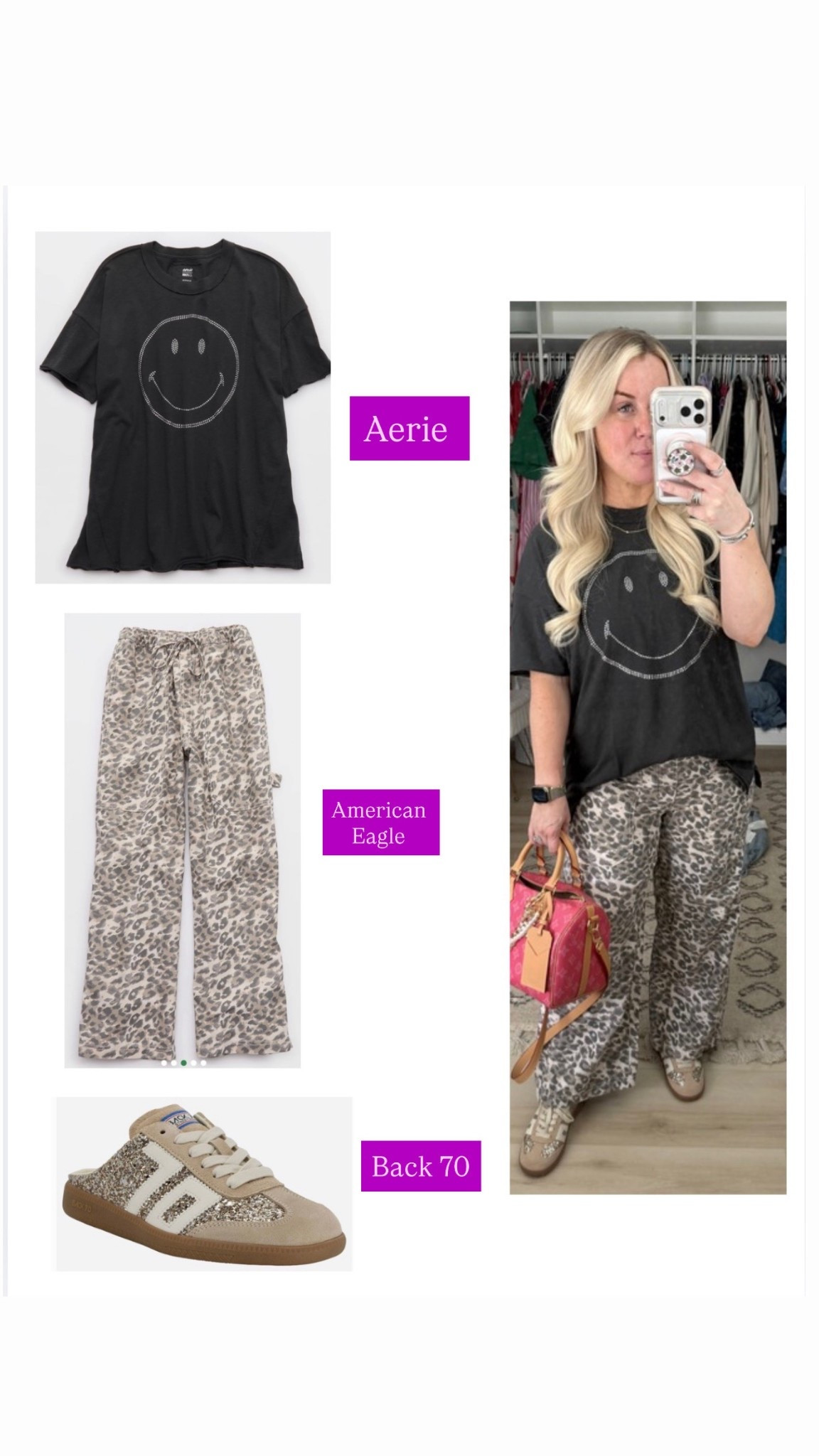 Casual spring outfit vibes 

Tee is aerie 
Pants are American eagle 

Shoes are ; back 70, Easter mule in gold glitter …. This exact pair isn’t linkable on LTK at this time so I linked some other options from back 70

However , if you go to their website online you can find this pair 

40 year old mom 
40 and fabulous 
40 style 


#LTKOver40 #LTKSeasonal #LTKootd