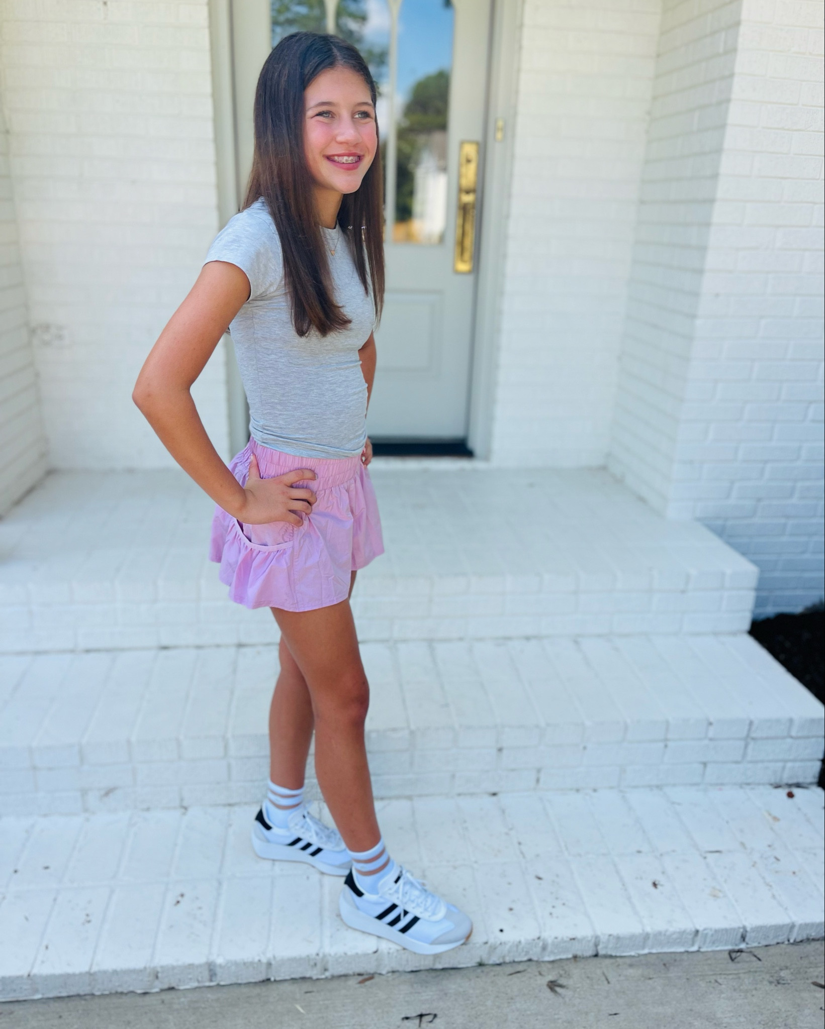 Ruby’s OOTD ✨
Her adidas are such a steal right now — kids’ sizes around $40 and women’s $53! 🙌🏻
She’s also obsessed with these FP Movement shorts. So cute and comfy!


#LTKKids #LTKFamily