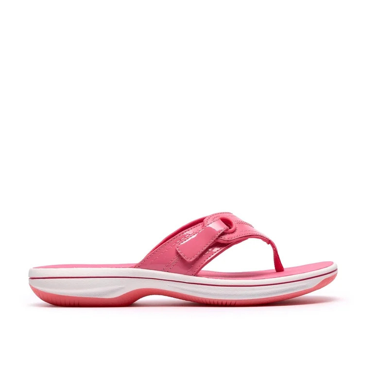 Clarks Breeze Reyna Synthetic - Womens Open Toe Flip Flops | Walmart (US)