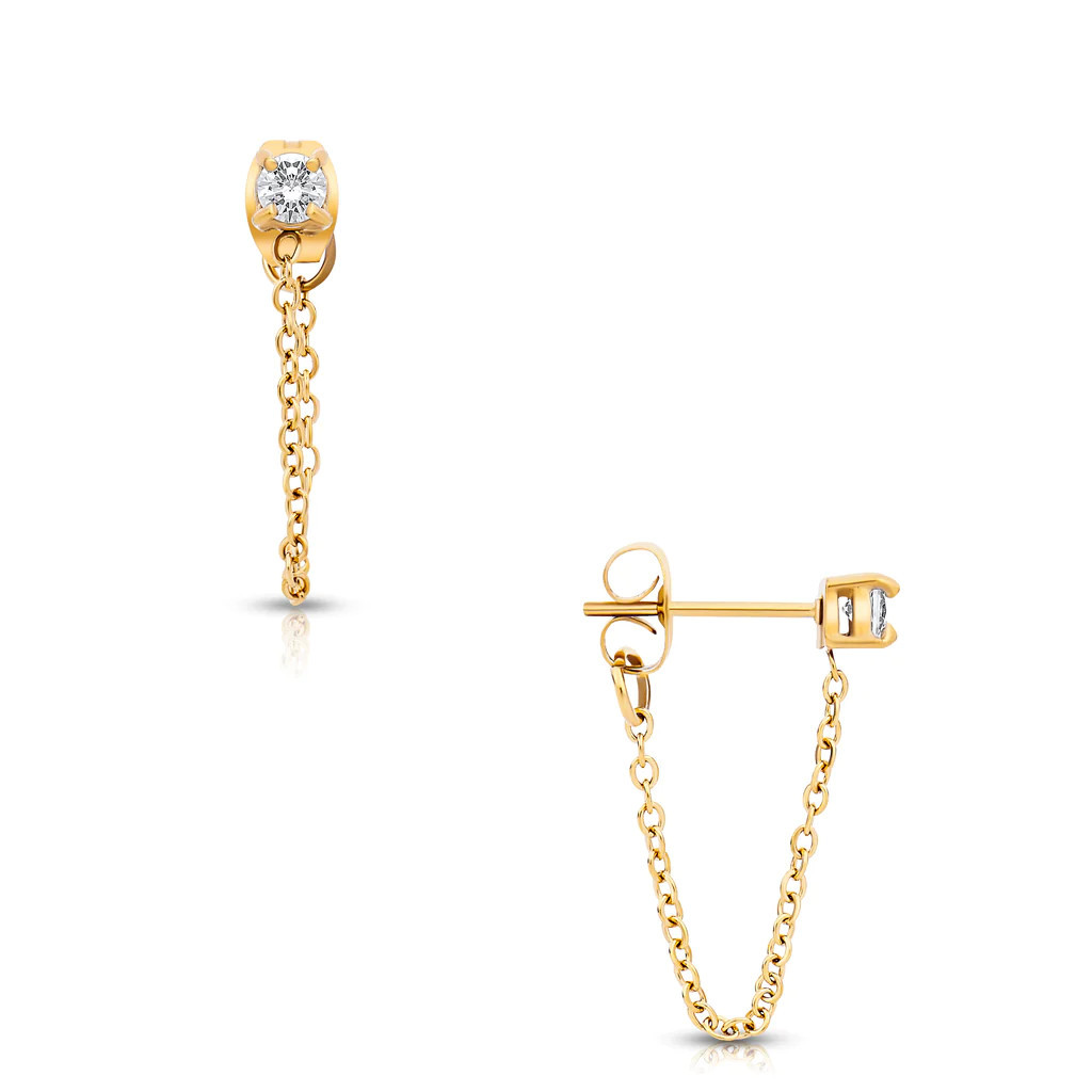 Ellie Vail - Sloane Chain Stud Earring | Ellie Vail Jewelry