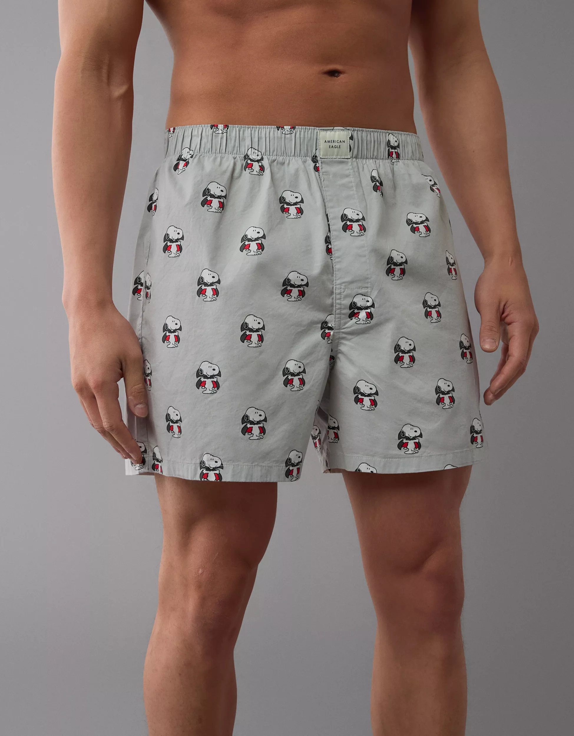 AEO Men's Snoopy Vampire Halloween Stretch Boxer Short | American Eagle Outfitters (US & CA)