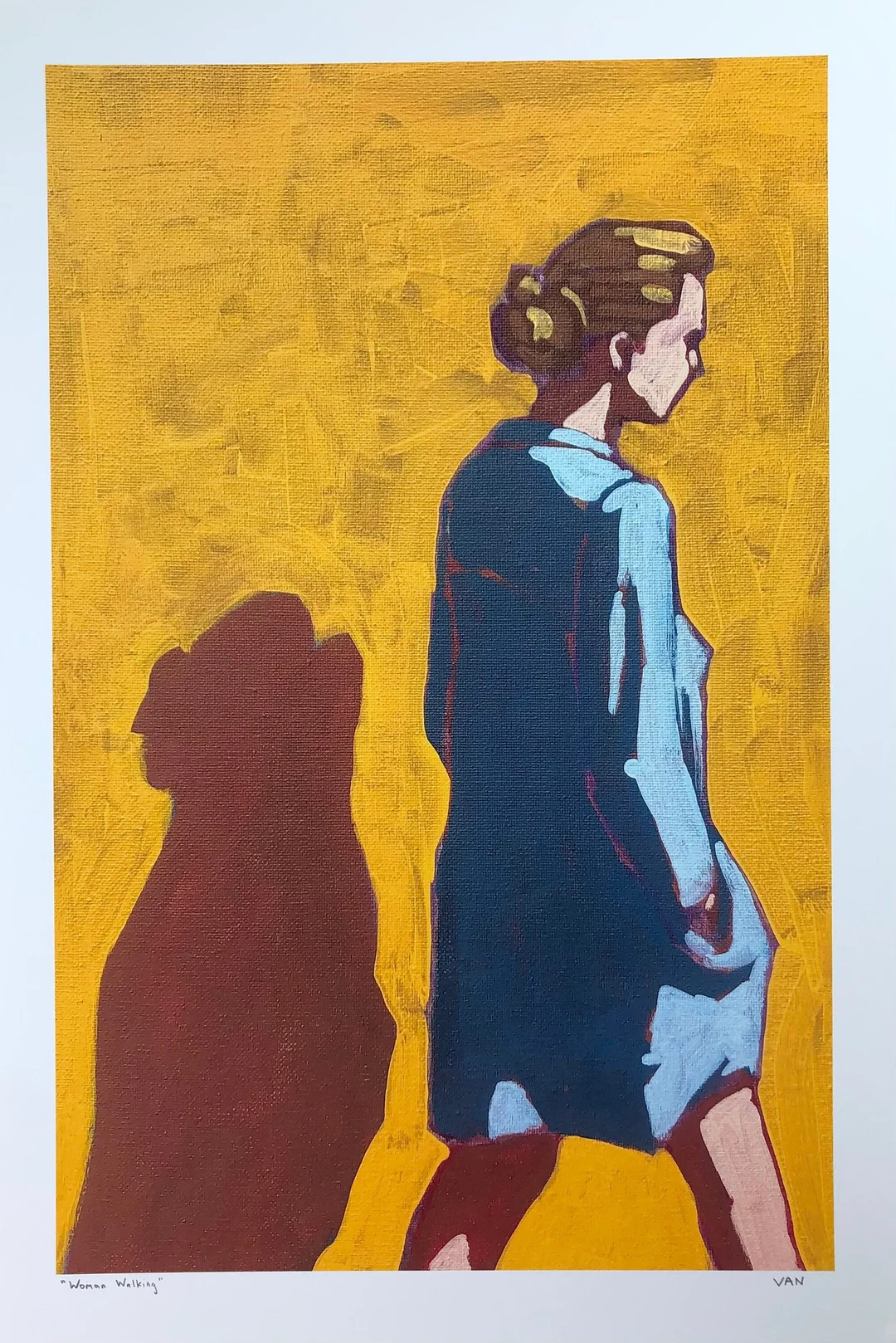 PRINT 13 X 19 Woman Walking - Etsy | Etsy (US)