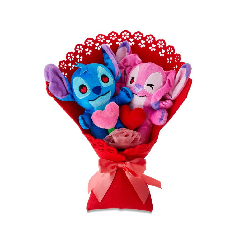 Disney Stitch Valentine 13.5-inch Medium Plush Bouquet, 4 Stuffed Animals Included, Kids Ages 2 u... | Walmart (US)