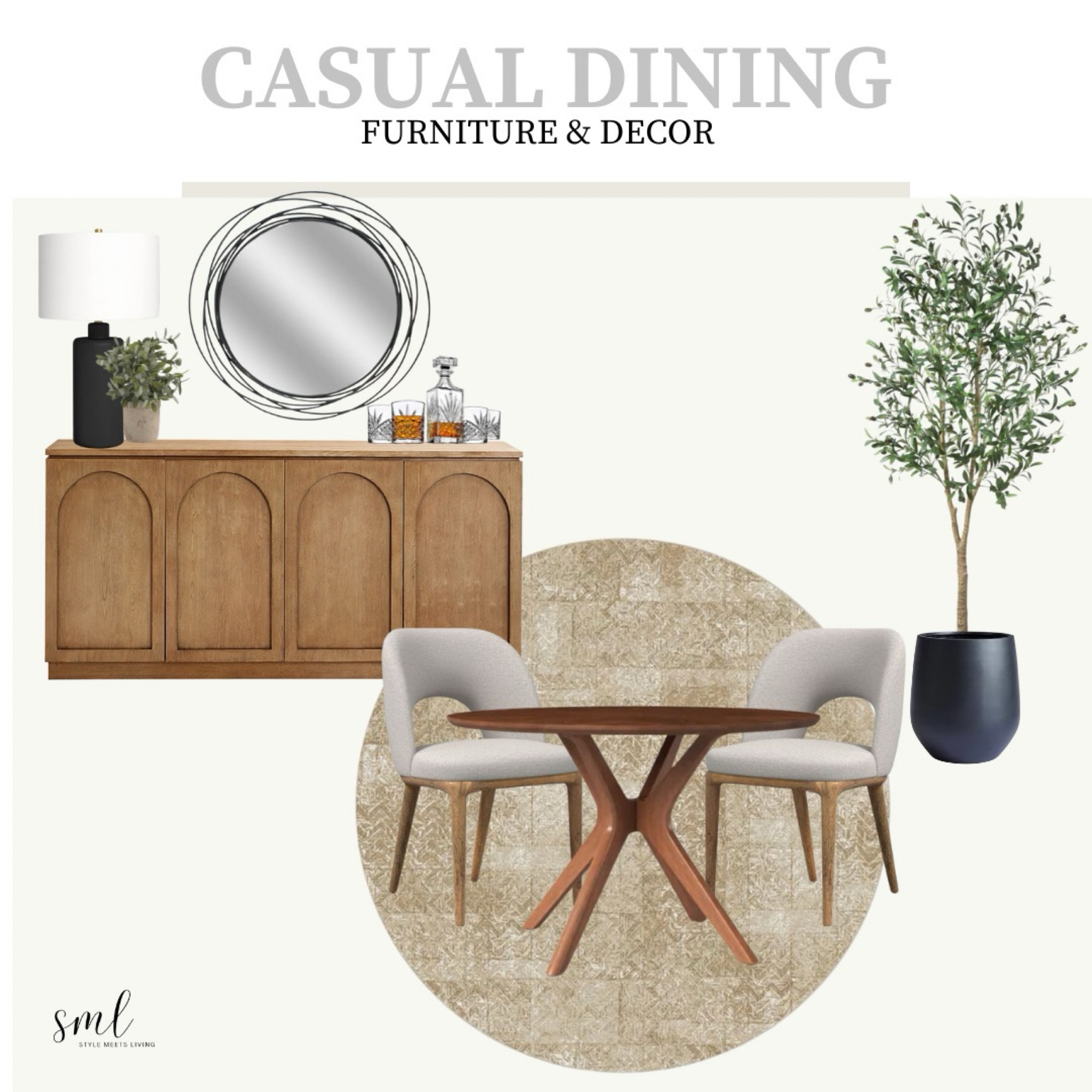 Create a laid-back dining experience with our curated mood board showcasing casual dining furniture and decor in warm wood tones. 

Explore inviting designs and discover the perfect blend of style and comfort. 

Elevate your casual dining area with these stylish ideas. Explore now for a cozy and inviting home! 

#CasualDining #WoodTonesDecor #DiningRoomInspo #HomeDecorIdeas
#LTKDining

#LTKhome