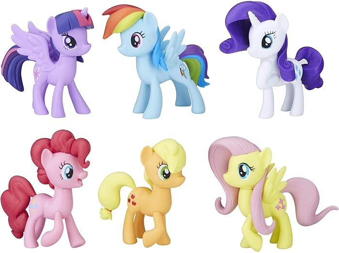 My Little Pony Friendship is Magic Toy Meet The Mane 6 Collection Set - 6 Pony Figures Including ... | Amazon (US)