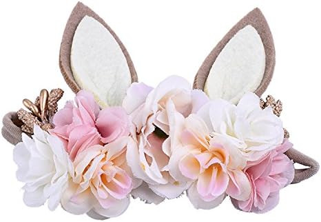 Bunny Easter Headband Bunny Rose Easter Headbands (0-6M) | Amazon (US)