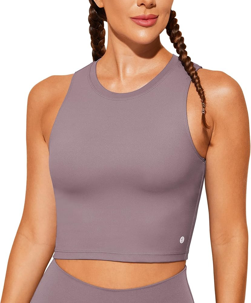 Natural Feelings Nudi Sports Bras for Women Removable Padded Yoga Tank Tops Sleeveless Fitness Wo... | Amazon (US)