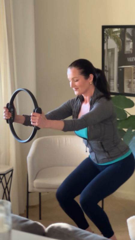 One of the easiest ways to tone up and strengthen arms and legs is with this workout ring. You can exercise anytime, anywhere with amazing fitness tool - such as your living room, hotel room, or outdoors. #fitness #exercise #workout #pilates 

#LTKfitness #LTKVideo #LTKfindsunder50