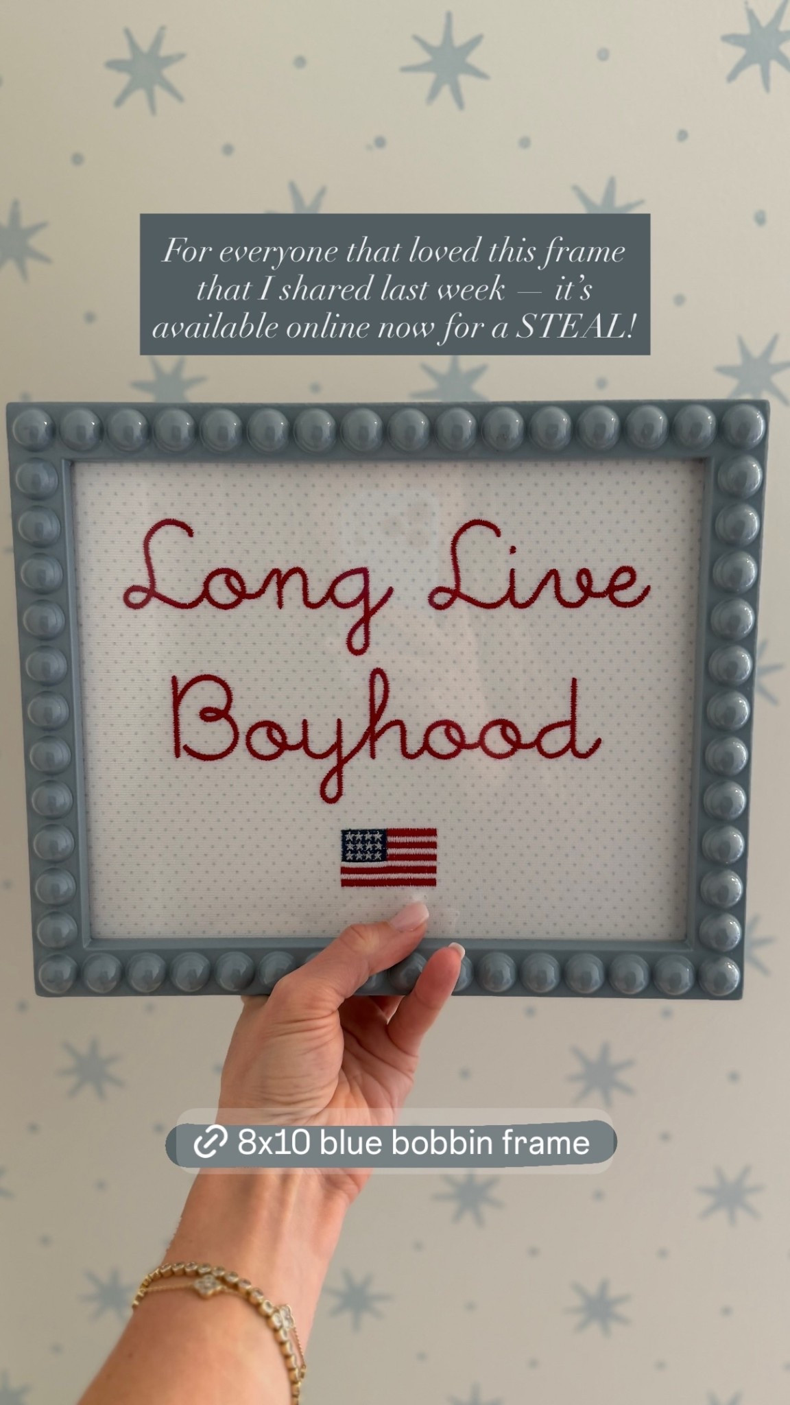For everyone that loved this frame that I shared last week — it’s available online now for a STEAL!