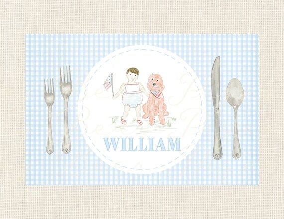 Personalized Summertime Placemat | Etsy | Etsy (US)