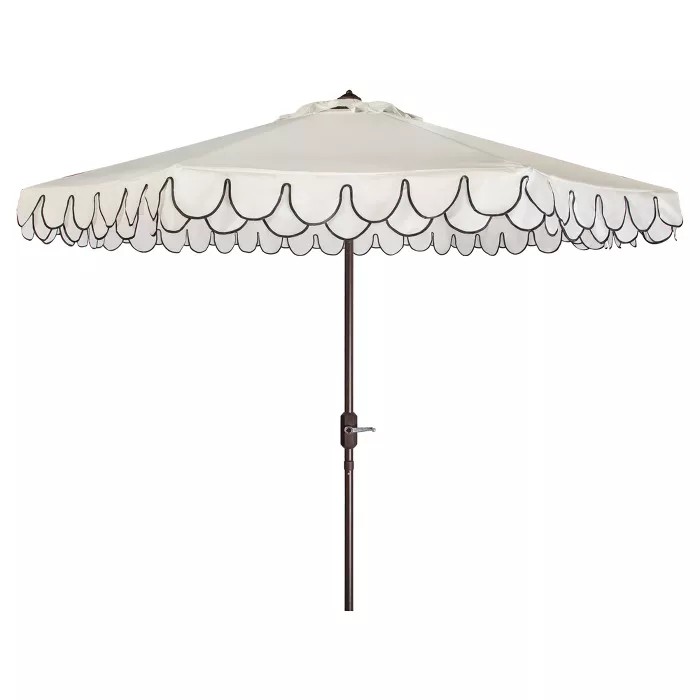 9' Elegant Valance Umbrella - Safavieh | Target