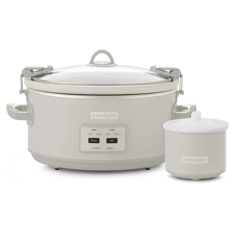 Crock-Pot® 7-Quart Cook & Carry® Slow Cooker, Mushroom | Walmart (US)