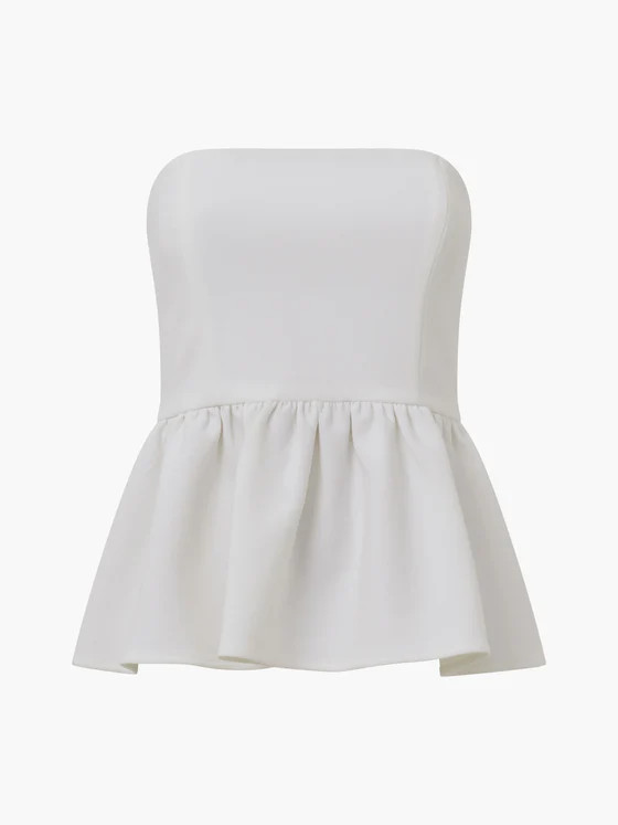 Whisper Strapless Peplum Top | French Connection (UK)
