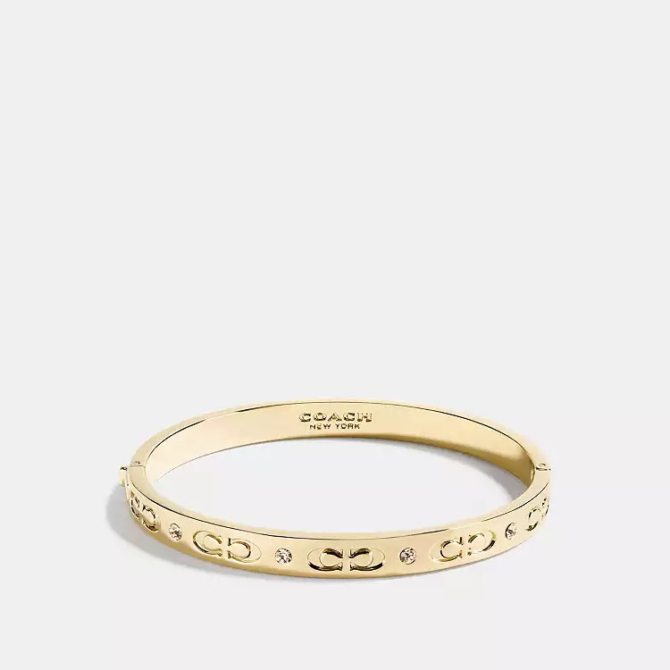Signature Hinged Bangle | Coach Outlet US