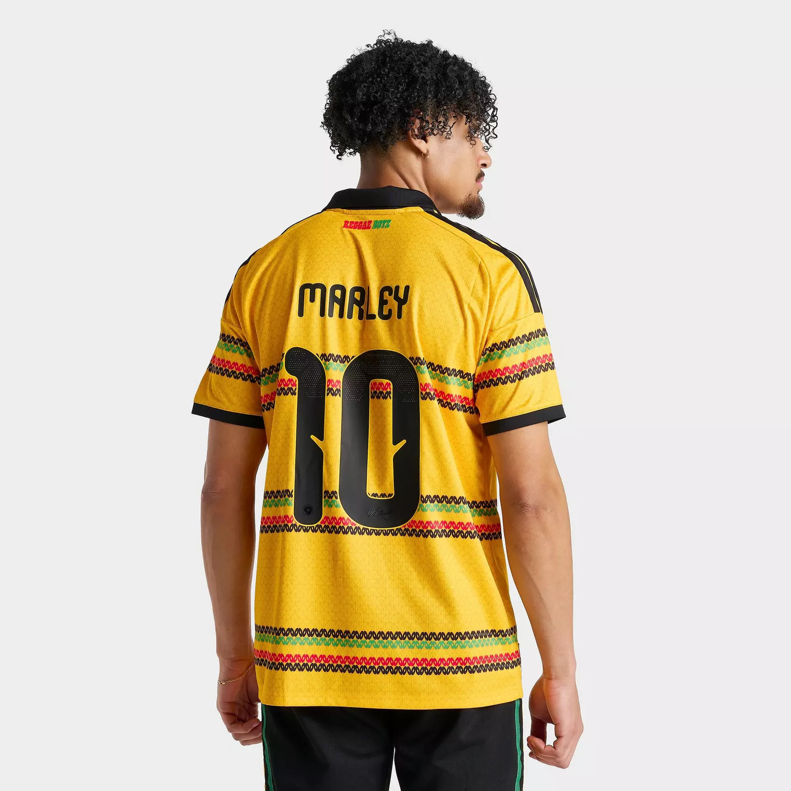 Men's adidas x Bob Marley Jamaica 26 Home Replica Soccer Jersey | JD Sports (US)