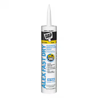DAP ALEX Fast Dry 10.1-oz Paint and Trim White Paintable Latex Caulk Lowes.com | Lowe's