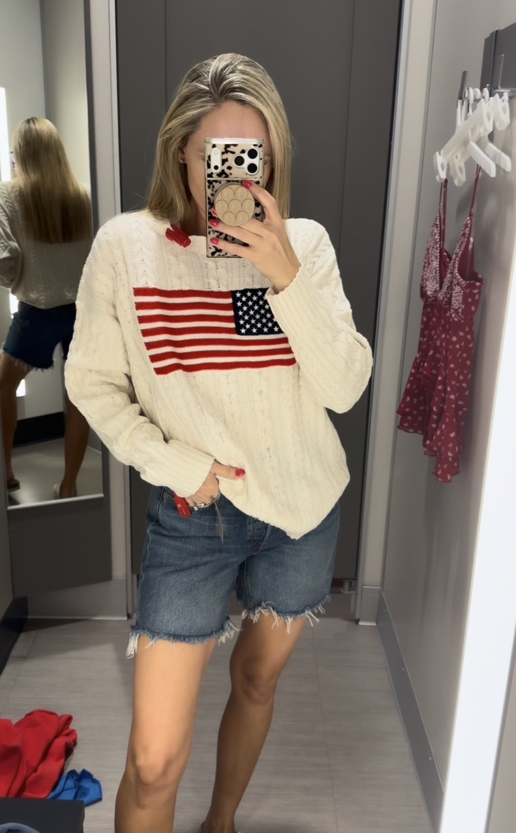 Loving this patriotic sweater ❤️

#LTKdayinmylife #LTKgrwm #LTKootd