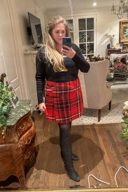 Perfect Christmas outfit. Wearing 2X in the top and 18 in the skirt 

#LTKHoliday #LTKplussize