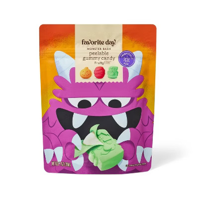 Halloween Monster Bash Peelable Fruity Gummy Candy - 7oz - Favorite Day™ | Target