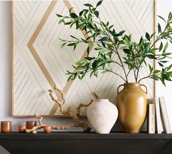 Faux Green Bay Leaf Branch | Pottery Barn (US)