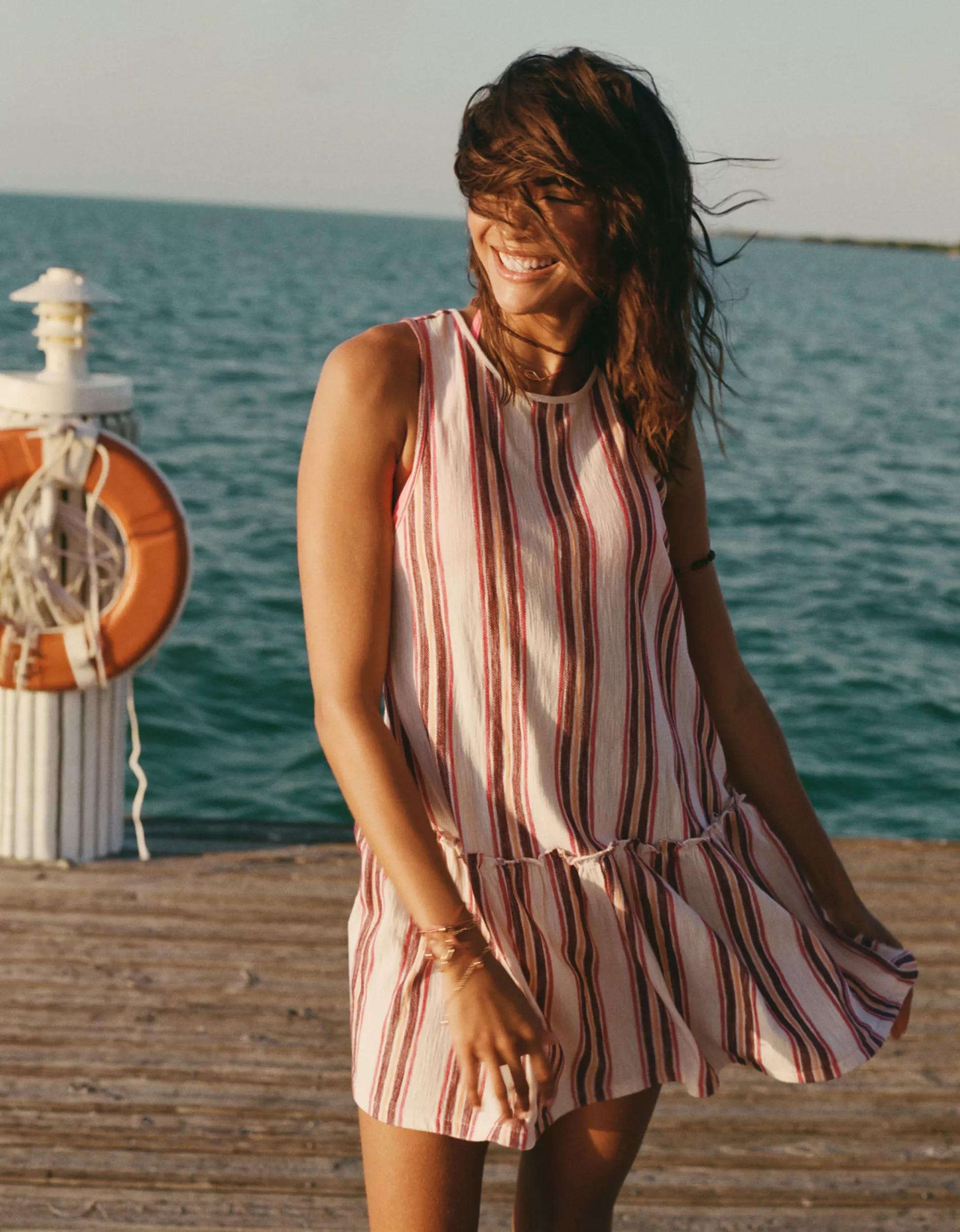 AE Sunchaser Tie-Back Mini Dress | American Eagle Outfitters (US & CA)